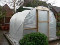 Garden Polytunnel 14' x 25' (4.26m x 7.62m) Manufactured from 35mm Galvanised Steel
