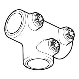 Intermediate Tube Clamp (3 way)