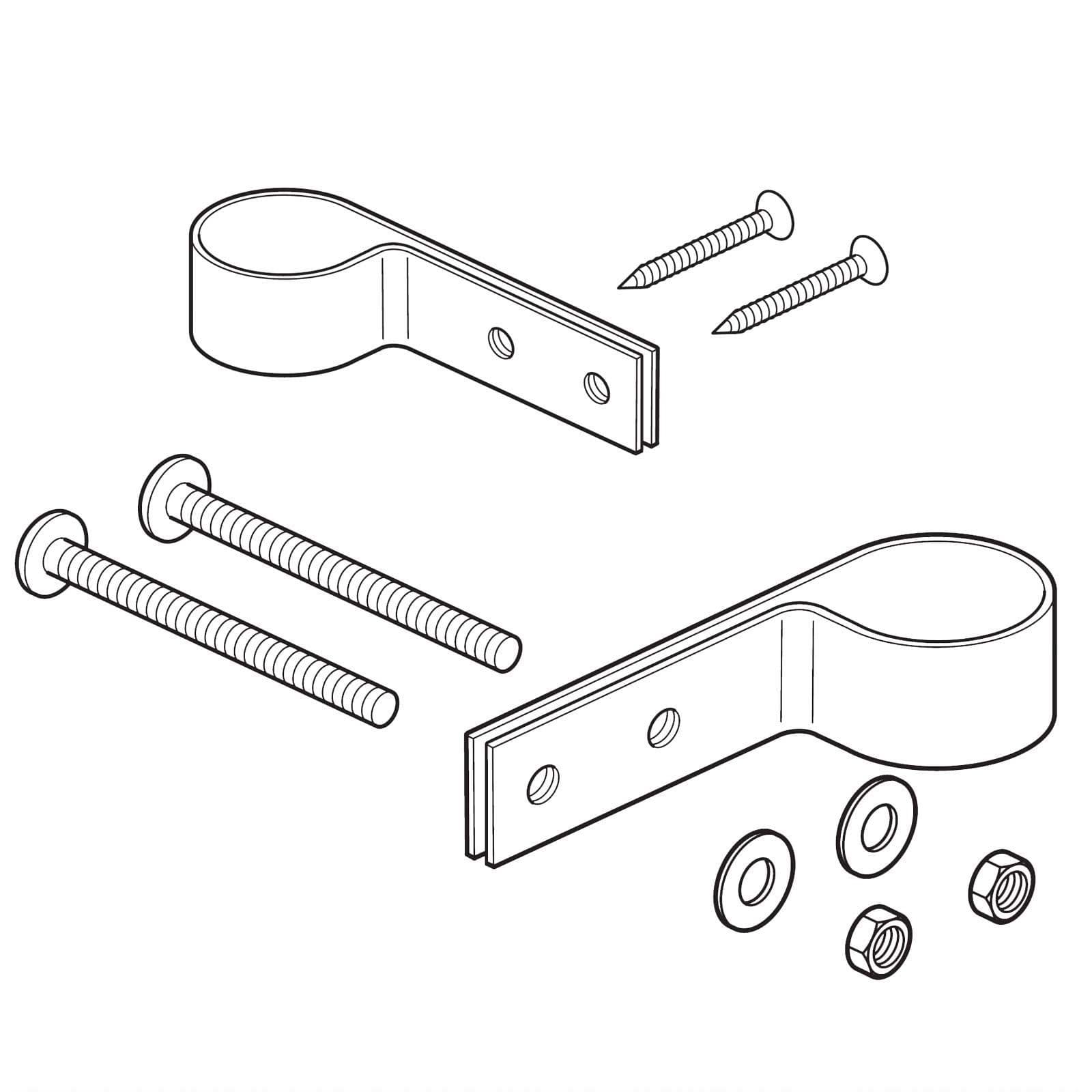 Polytunnel Door Frame Brackets