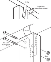 Polytunnel Door Frame Brackets