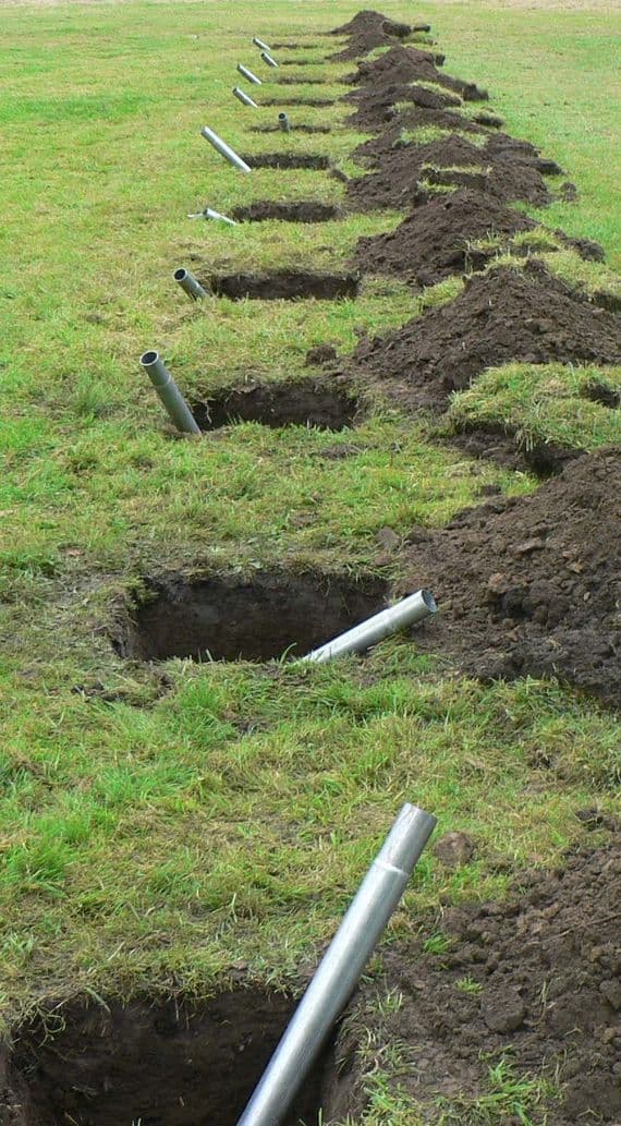 Polytunnel Foundation Tubes for Soil.