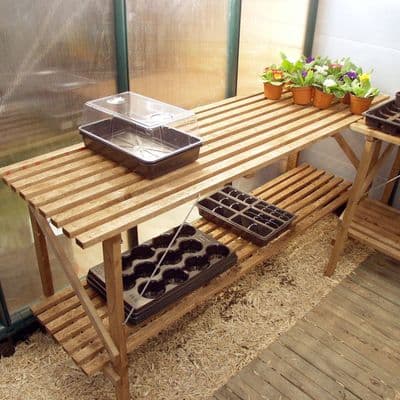 Potting Table for Greenhouse/Polytunnel - 1.8m x 0.5m