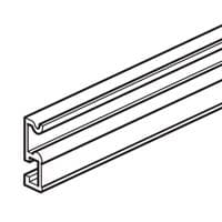 Single Aluminium Extrusion base and side rails.