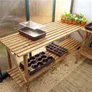 Trestle Potting Table for Greenhouse/Polytunnel - 1.8m x 0.5m