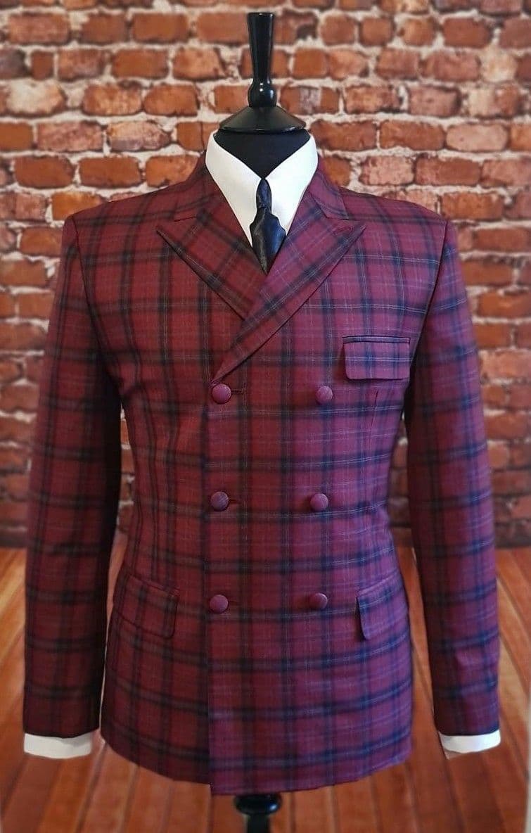 bold check suit