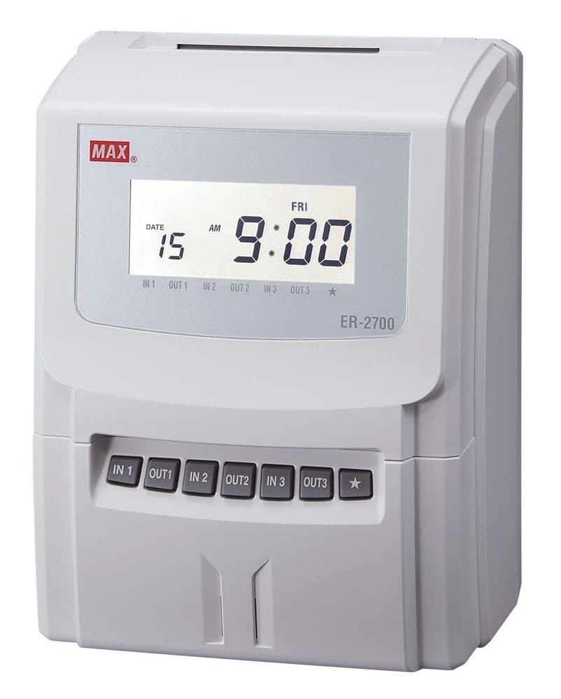 MAX ER-2700 time recorder / clocking in machine
