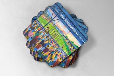 abbey stadium Coaster set of four