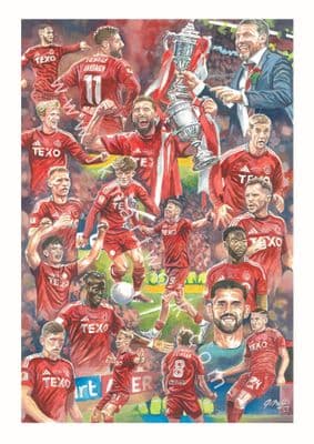aberdeen scottish cup winners 2025  print