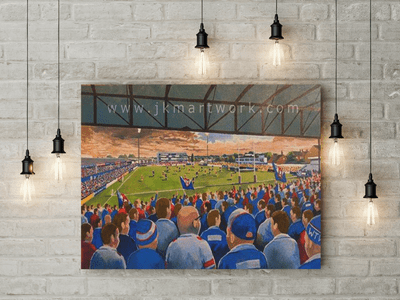 belle vue wakefield  canvas a3 size