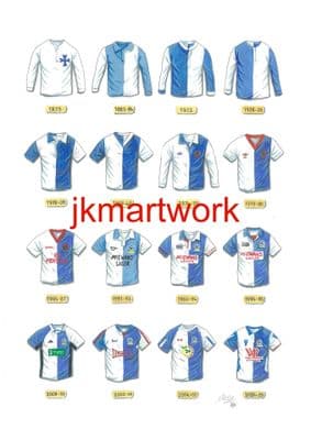 BLACKBURN ROVERS shirts print