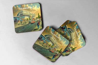 boleyn ground going to the match Coaster set of four