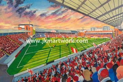 brisbane road  on matchday print