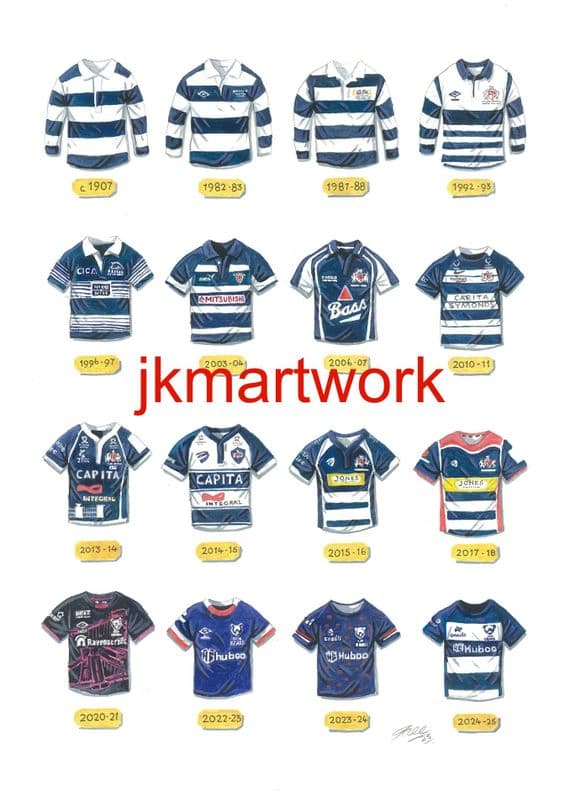 Bristol bears  shirts a3 size print