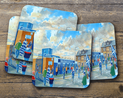 brockville going the match  coaster set of four