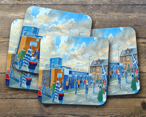 brockville going the match  coaster set of four