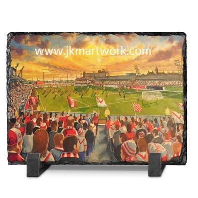 broomfield  on matchday  slate print