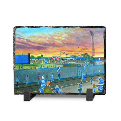 cappielow  going to the match slate print