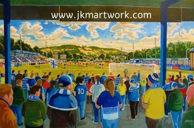 causeway lane on matchday a3 print