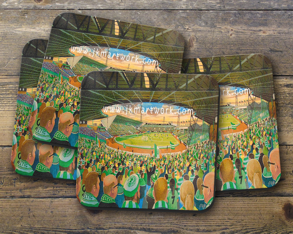 celtic park yesteryear  Coaster set of four