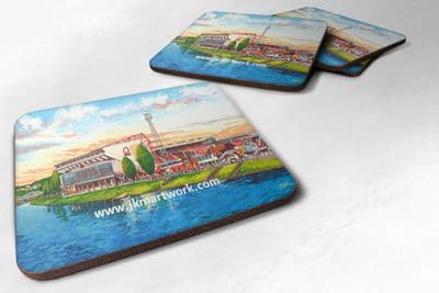 city ground going to the match  Coaster set of four
