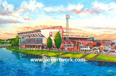 city ground going to the match print