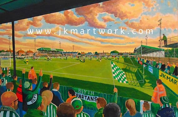 croft park  on matchday print