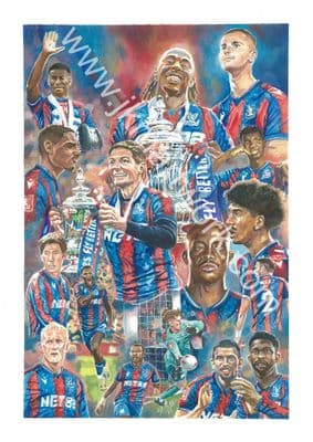 crystal palace fa cup winners 2025 Print A3 Size