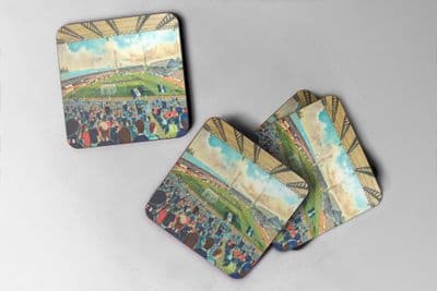 dens park Coaster set of four