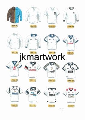 Derby county shirts through the years
