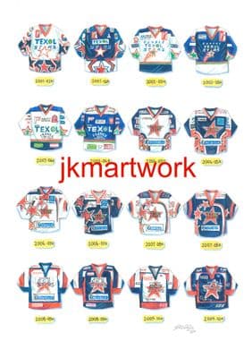 dundee stars shirts  a3 size print