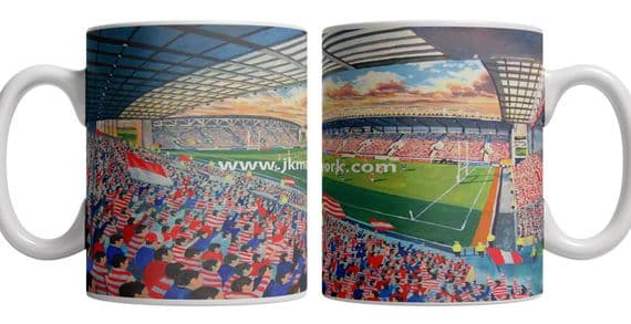 DW stadium on matchday mug