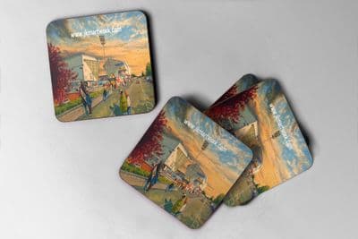 east end park going to the match Coaster set of four