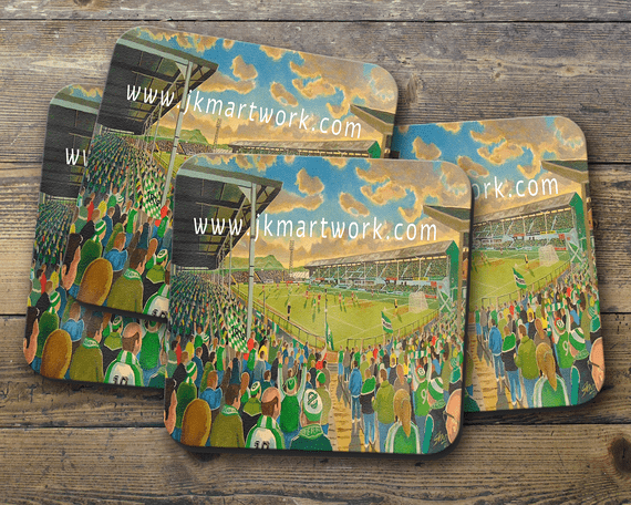 easter road yesteryear Coaster set of four