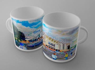 Elland road going to the match mug