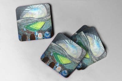 etihad Coaster set of four