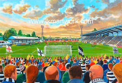 feethams on matchday  print