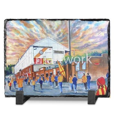 firhill going to the match slate print