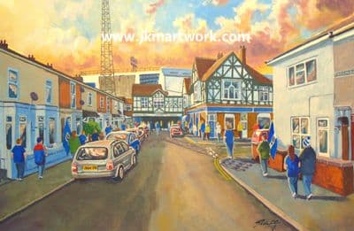 fratton park going to the match print