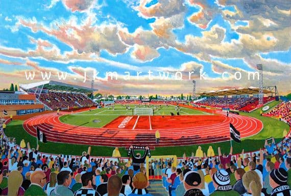 gateshead international stadium a3 print