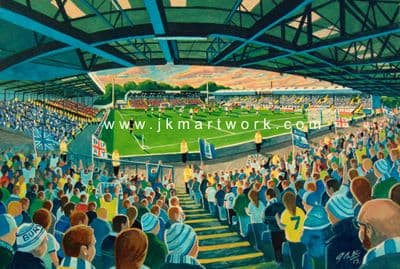 gigg lane on matchday print