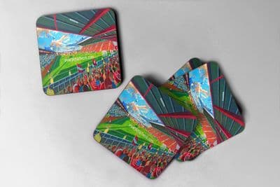 gresty road Coaster set of four