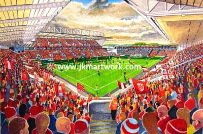 Hand Painted original of ashton gate