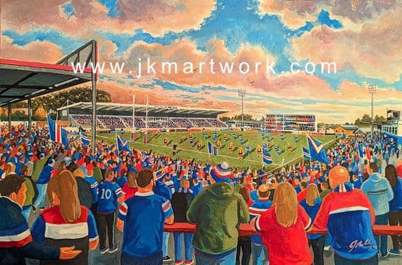 Hand Painted original of BELLE VUE NEW