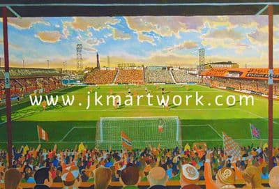 Hand Painted original of bloomfield road yesteryear