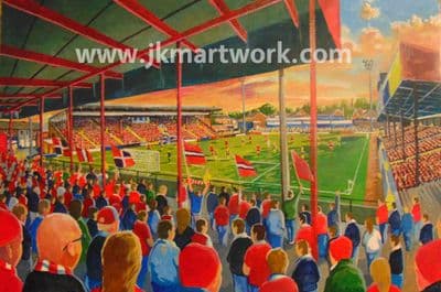 Hand Painted original of bootham crescent