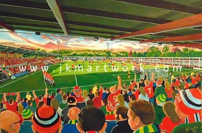 Hand Painted original of broadhurst park