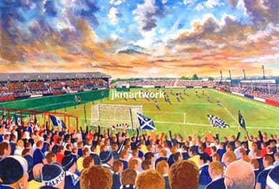 Hand Painted original of brockville on matchday