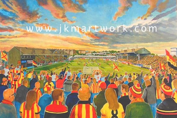 Hand Painted original of FIRHILL yesteryear