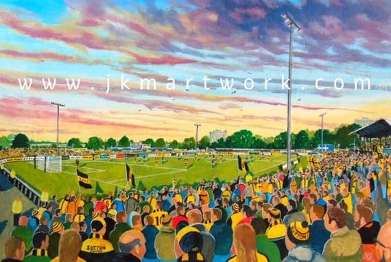 Hand Painted original of GANDER GREEN LANE