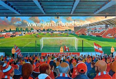 Hand Painted original of globe arena